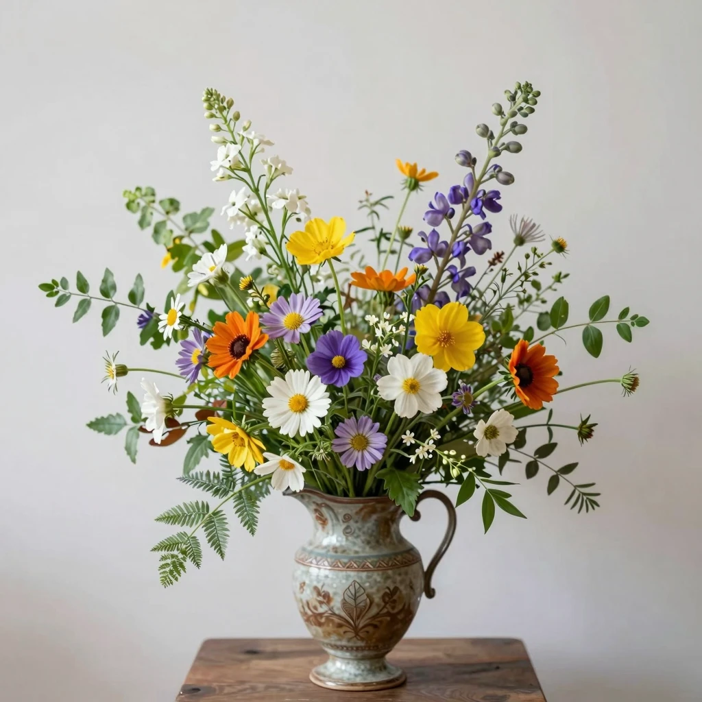 Wildflower Luxe arrangement with premium wildflowers
